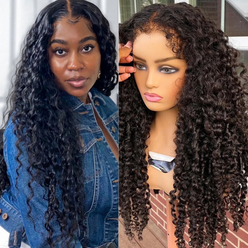 

Nadula BOGO 16 Inch Lace Part Curly Edge Affordable Wig