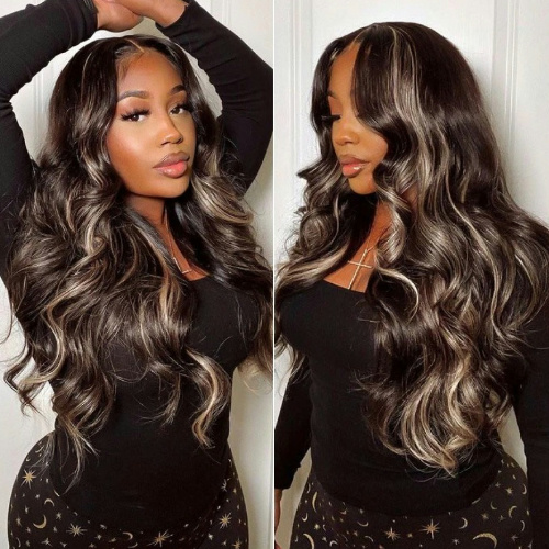 Bye Bye Knots Wig 2.0™ 7x5 Invisible Knots Highlight Balayage Body Wave Lace Front Wig