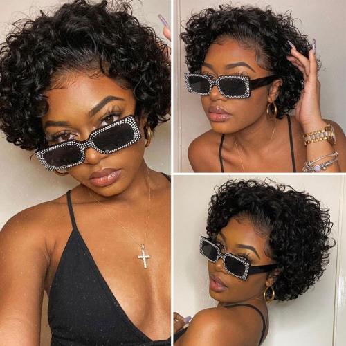 pixie cut curly wig